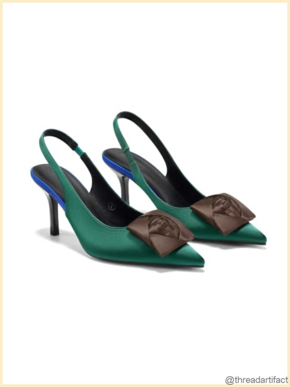 Coutgo Pointed Toe Slingback High Heel Pump
